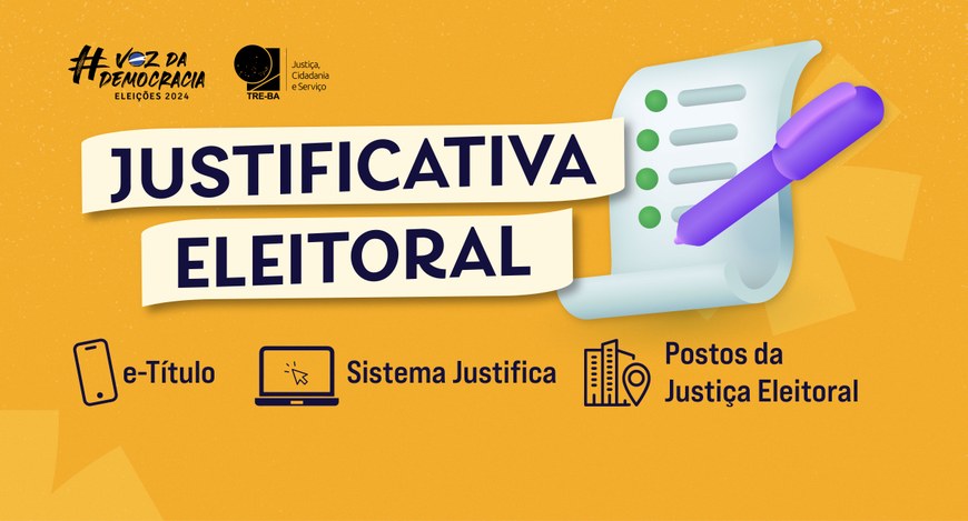 Não conseguiu votar? Veja como justificar sua ausência