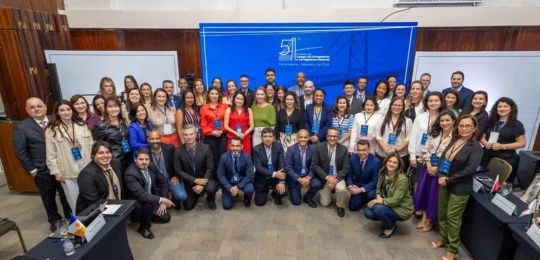 Boas práticas do TRE-BA são apresentados durante encontro de Corregedoras e Corregedores, em San...