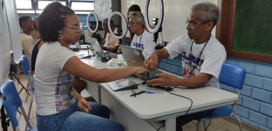 TRE-BA marca presença em ação de cidadania e atende eleitores no bairro de Cajazeiras neste sába...