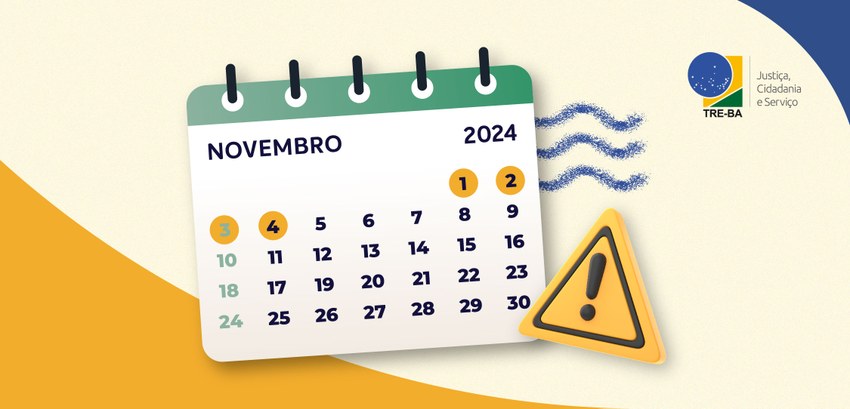 TRE-BA terá expediente suspenso nos dias 1º e 4 de novembro